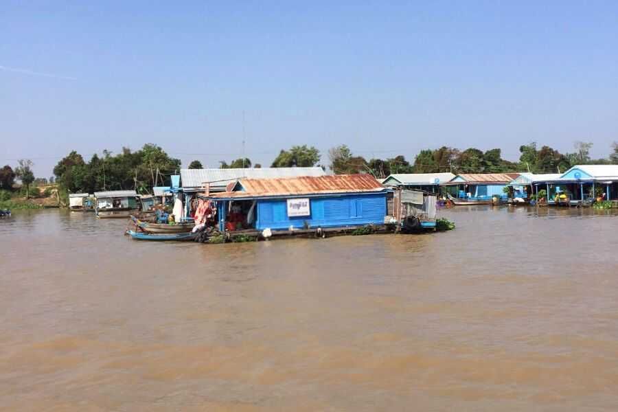 Speedboat Tonle Sap wioski na wodzie