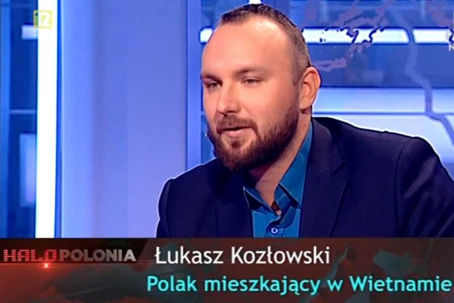 Łukasz Kozłowski w Halo Polonia