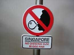 Znaki zakazu Singapur