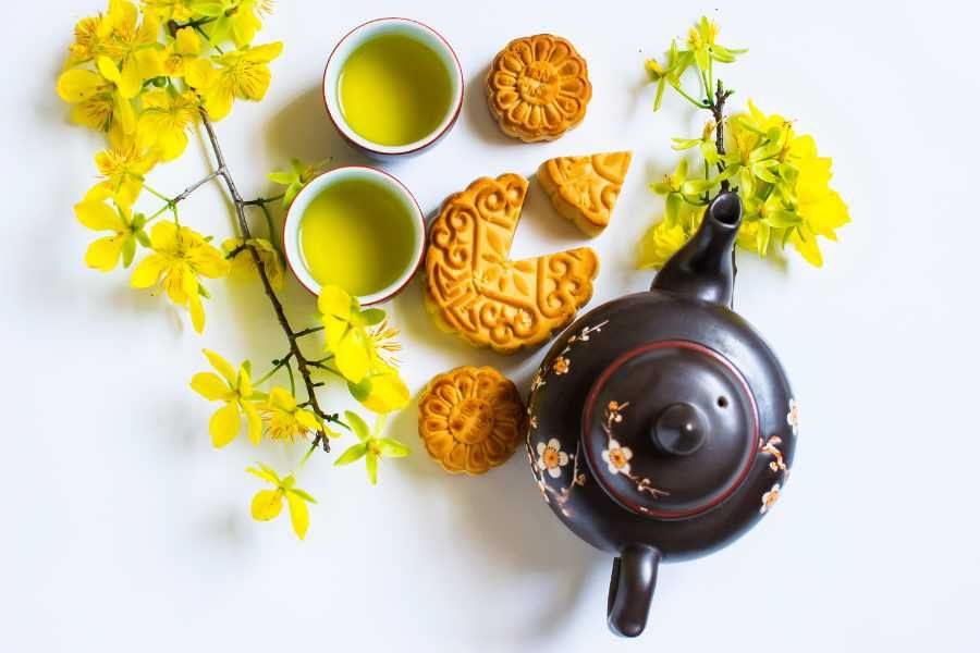 Mooncakes - idealne z zieloną herbatą