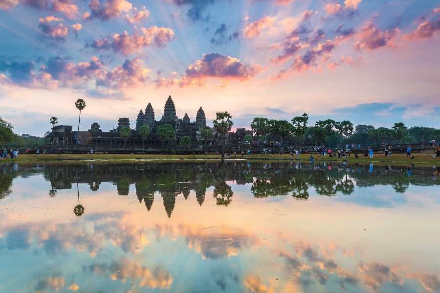 Angkor Wat w kompleksie Angkor w Kambodży