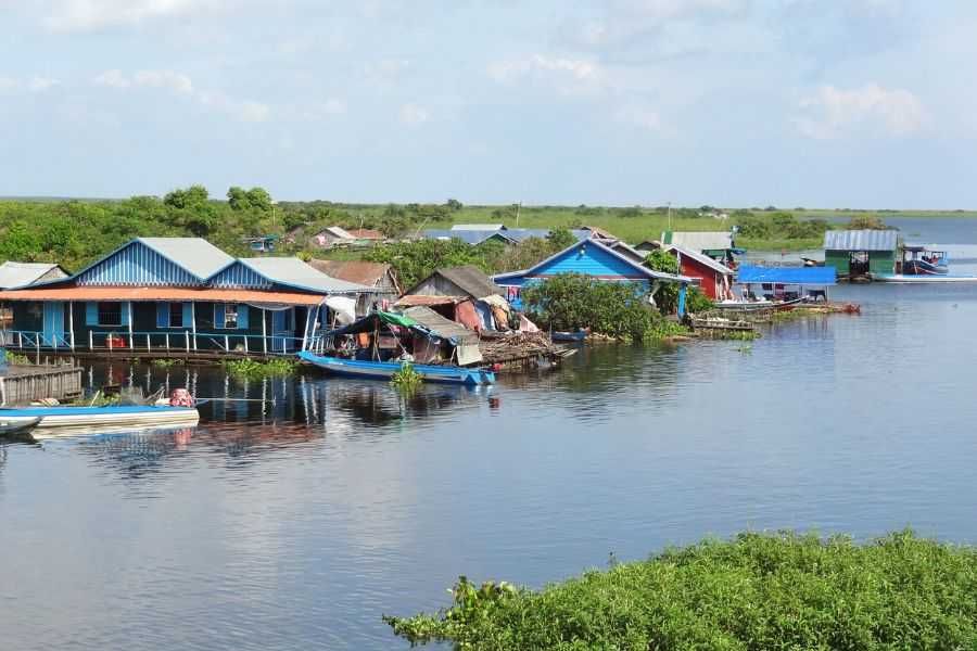 Tonle Sap wioski na wodzie Kambodża