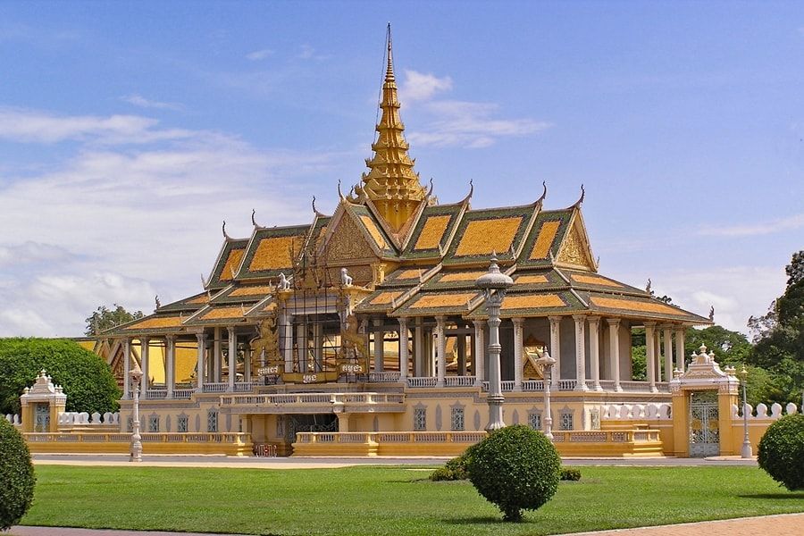 Phnom Penh Pałac Królewski Kambodża