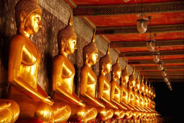 Złoty Buddha w Bangkoku