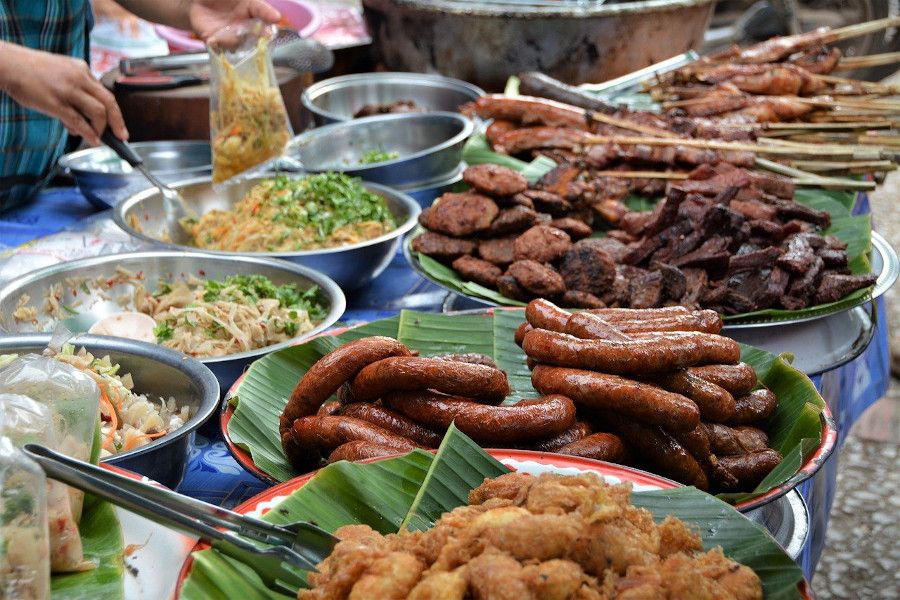 Grillowane potrawy w Laosie