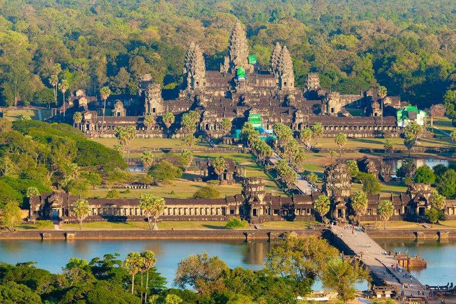 Angkor Wat z lotu ptaka
