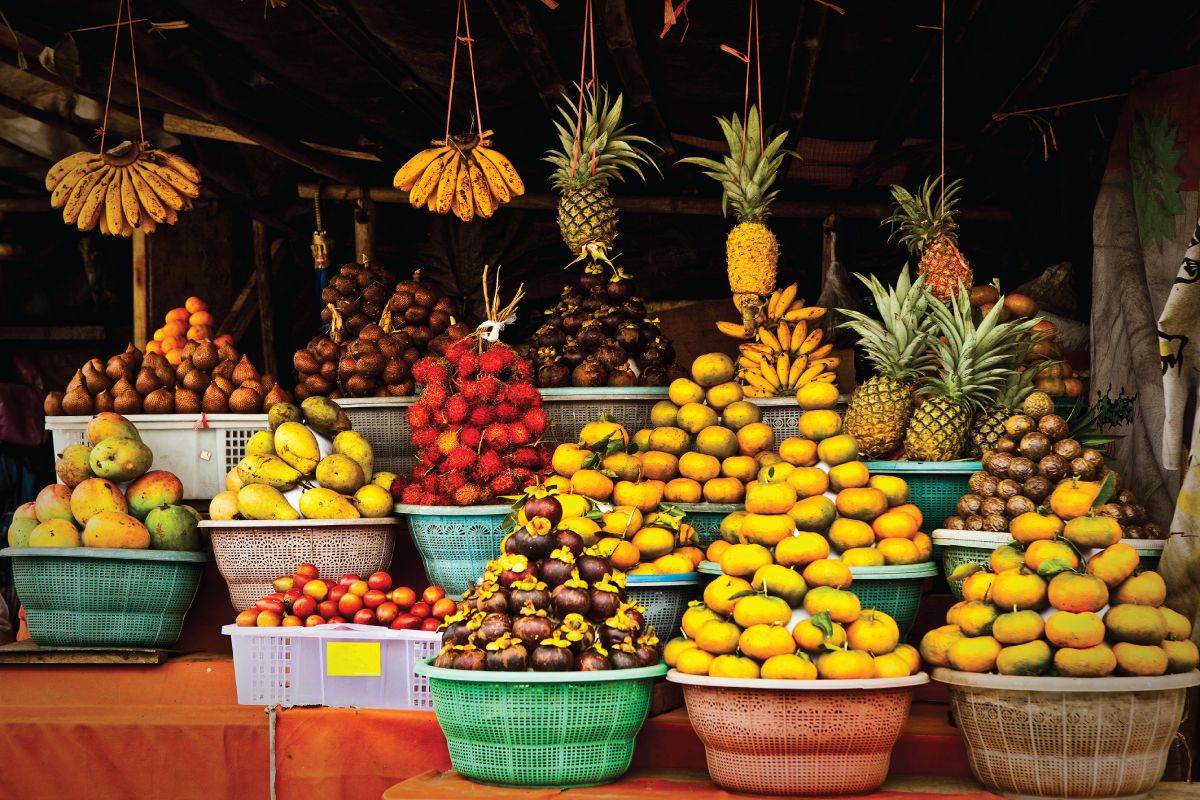 Owoce na indonezyjskim targu