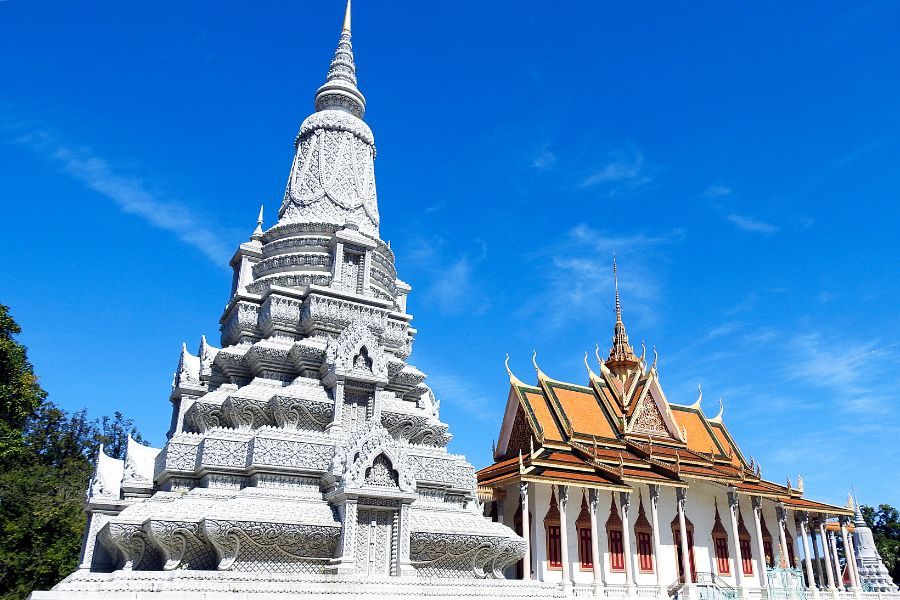 Zespół świątynny zwany Srebrną Pagodą w Phnom Penh