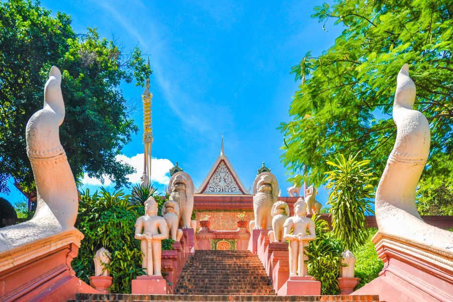Wat Phnom w dystrykcie Daun Penh w Phnom Penh