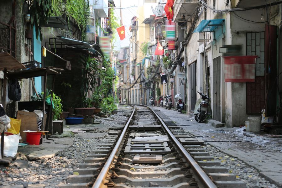 Tory kolejowe w Hanoi