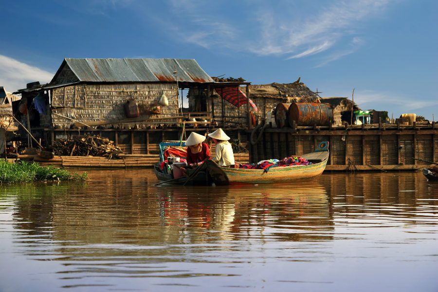 Tonle Sap w Kambodży