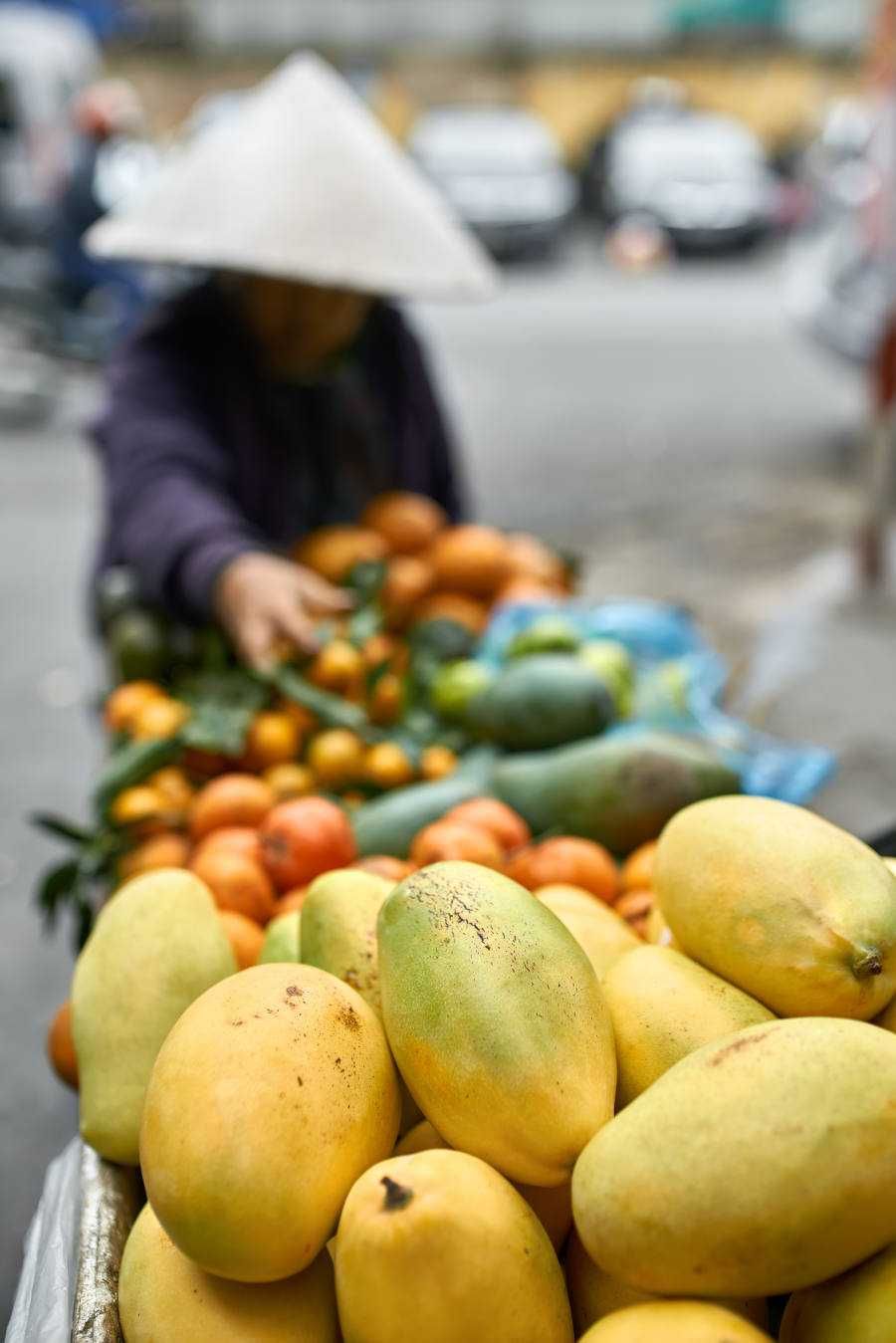Sprzedaż mango w Hanoi
