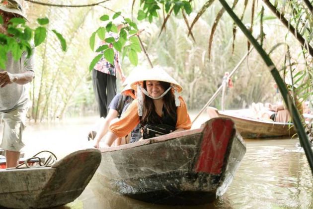 Kanały w Delcie Mekongu