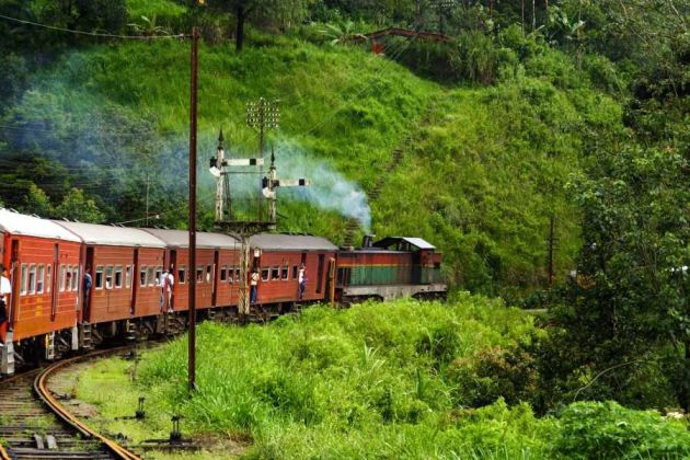 Trasa pociągu na Sri Lance
