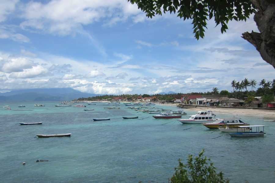 Spokojny krajobraz Lombok