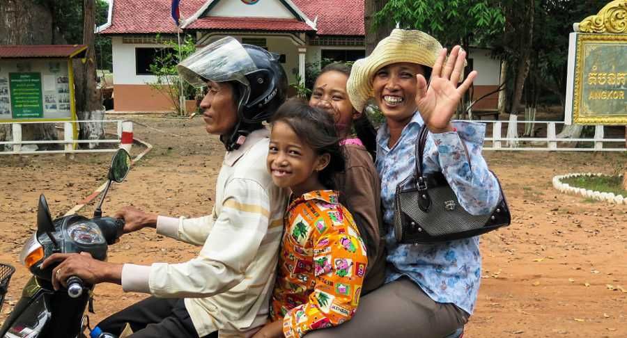 Przyjaźni mieszkańcy Siem Reap