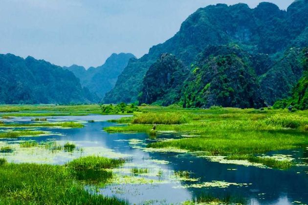 Rezerwat Van Long w północnym Wietnamie