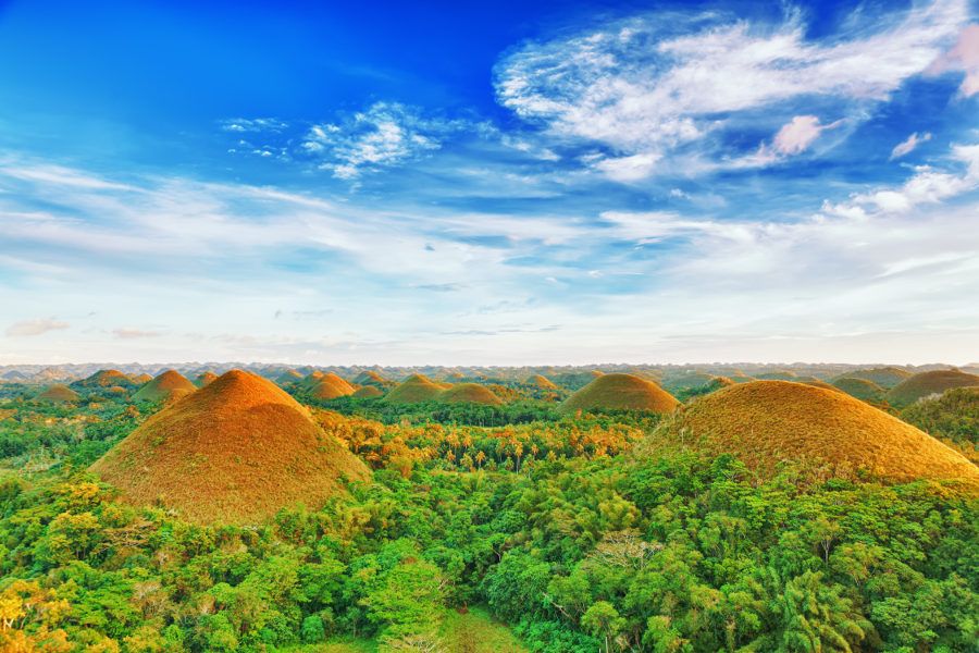 Czekoladowe wzgórza na Bohol