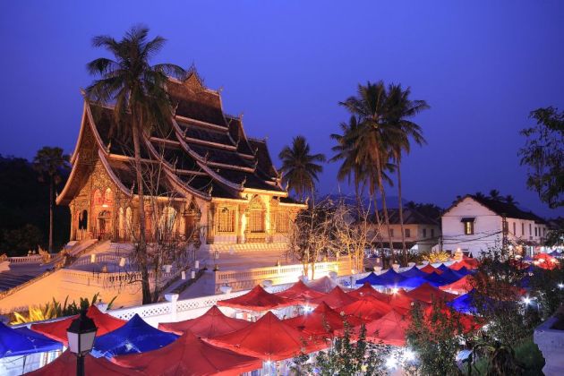 Wieczorne oblicze Luang Prabang