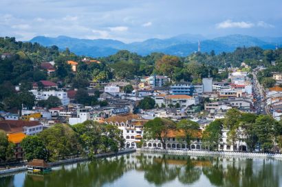 Panorama miasteczka Kandy
