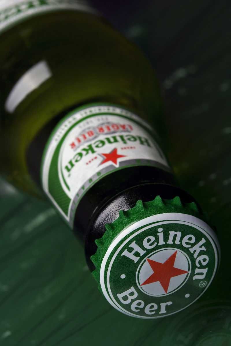 Kapsel piwa Heineken